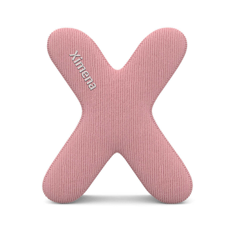 Personalized Alphabet Letter Pillow with Embroidery Name Custom Initial Cushion Unique Gifts