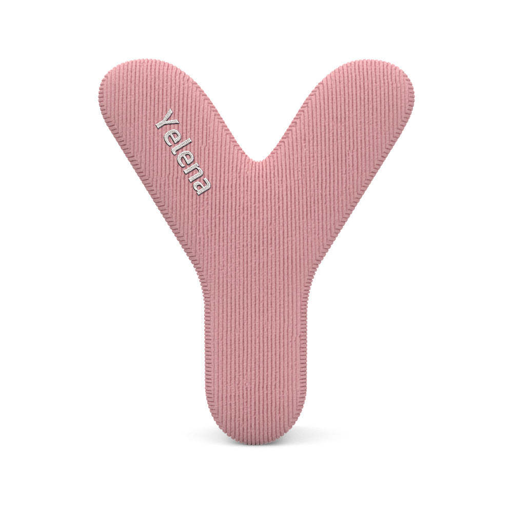 Personalized Alphabet Letter Pillow with Embroidery Name Custom Initial Cushion Unique Gifts