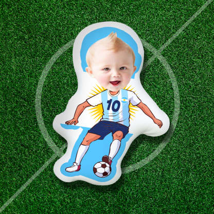 Custom World Cup Minime Pillow Custom Face Throw Pillow, the Best Gift for Fans