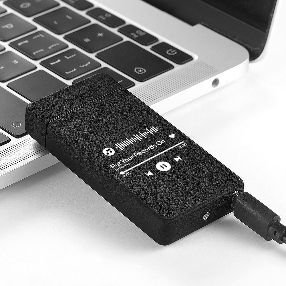 Personalized Music Code Engraved Lighter Custom Playlist Lighter