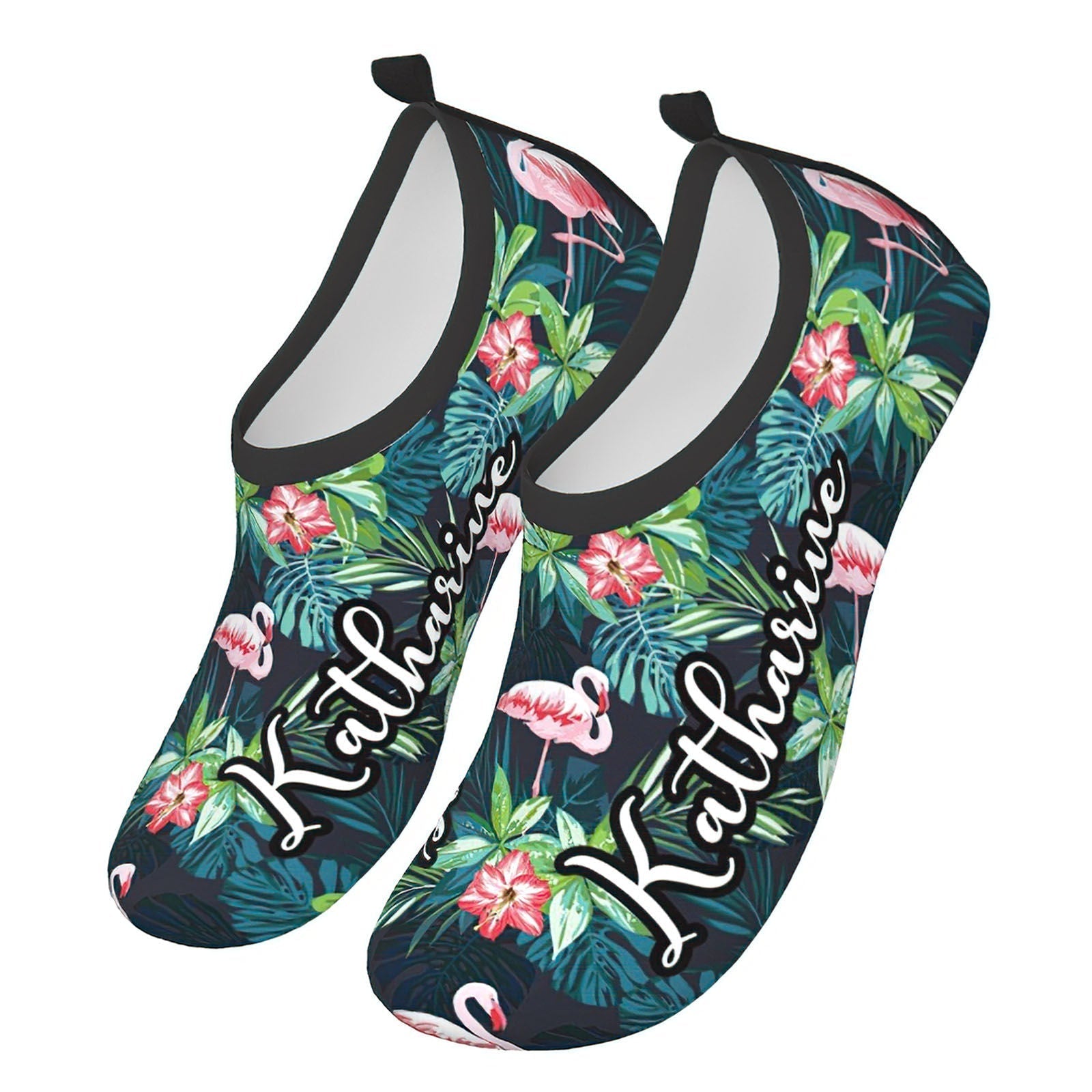 Personalized Water Sports Shoes Custom Name Slip Resistant Work Shoes Quick Dry Swim Shoes for Pool Beach Sand