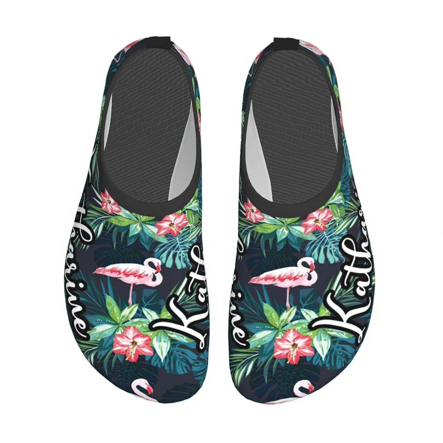 Personalized Water Sports Shoes Custom Name Slip Resistant Work Shoes Quick Dry Swim Shoes for Pool Beach Sand