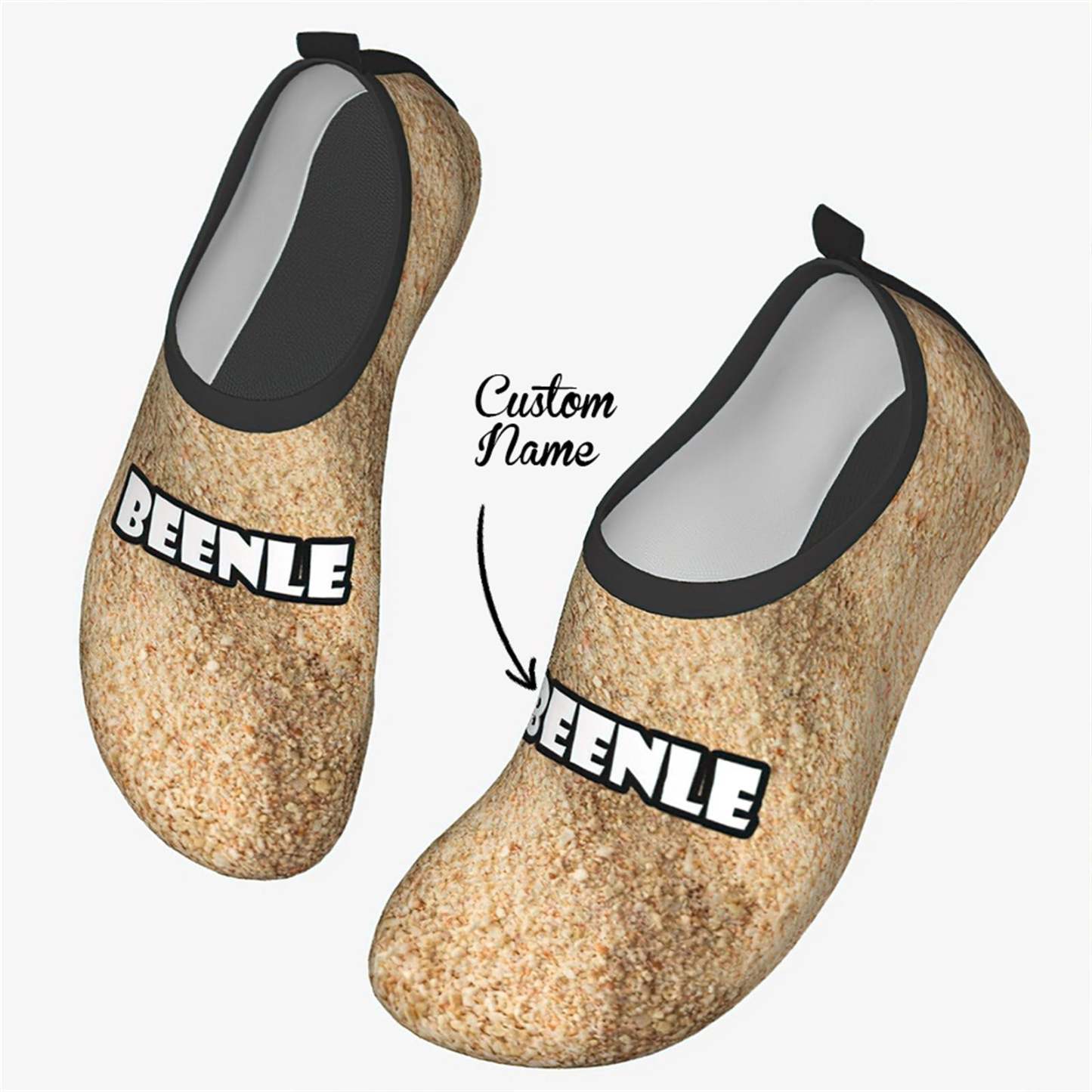 Personalized Water Sports Shoes Custom Name Slip Resistant Work Shoes Quick Dry Swim Shoes for Pool Beach Sand