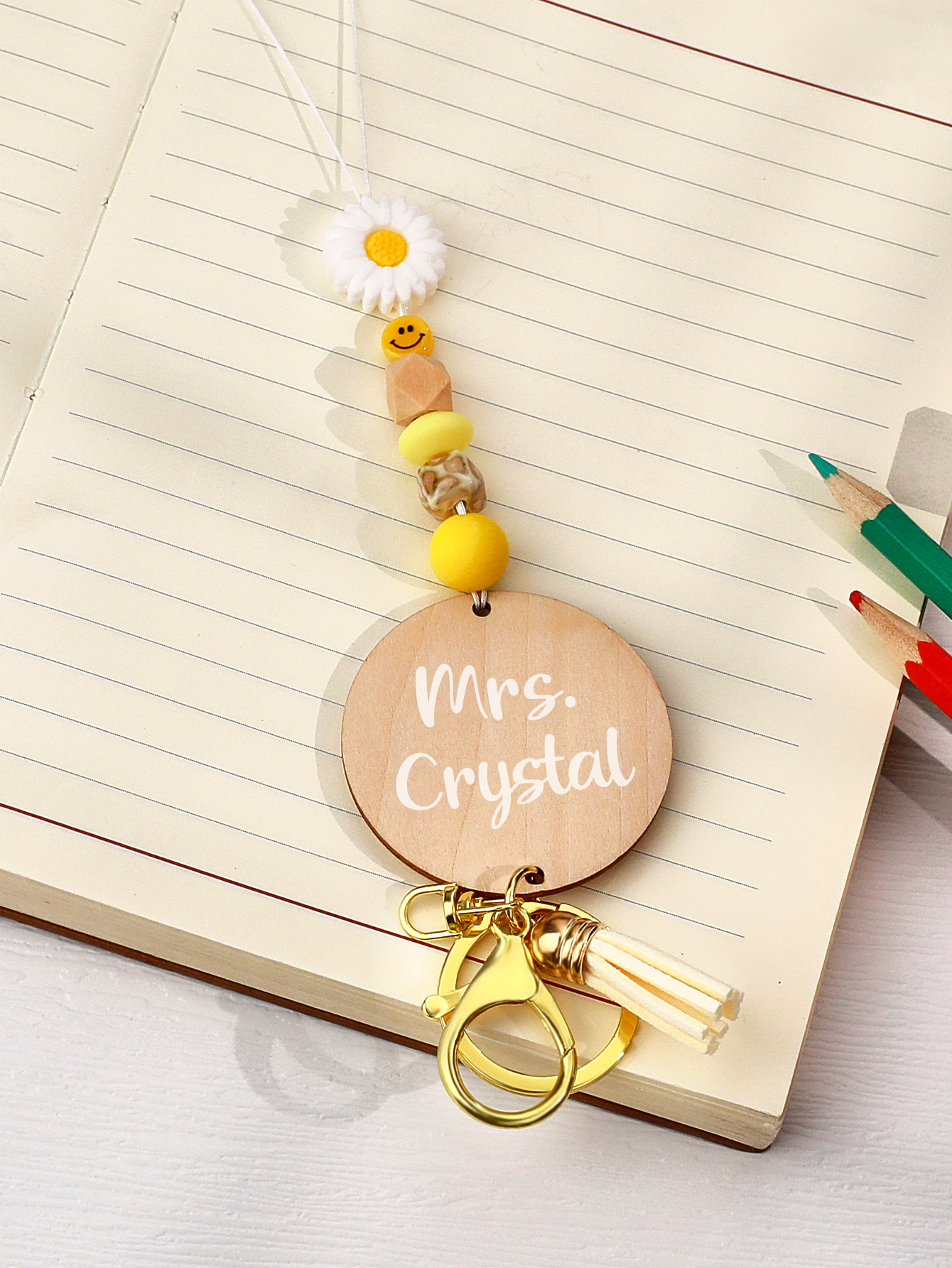 Custom Name Bohemian Beaded Lanyard – Perfect Birthday and Thanksgiving Gift