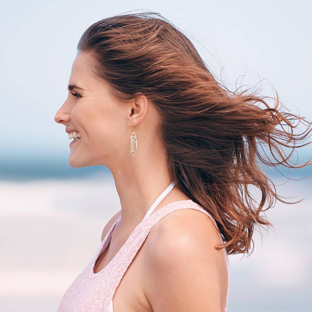 Custom Name Drop Earrings