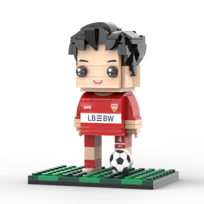 Full Body Customized 1 Person Brick Figures Football Theme Gift Birthday Gift Valentines Gift for Football Player