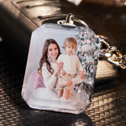 Mother's Day Keychain Photo Keychain Crystal Keychain Mother's Day Gifts