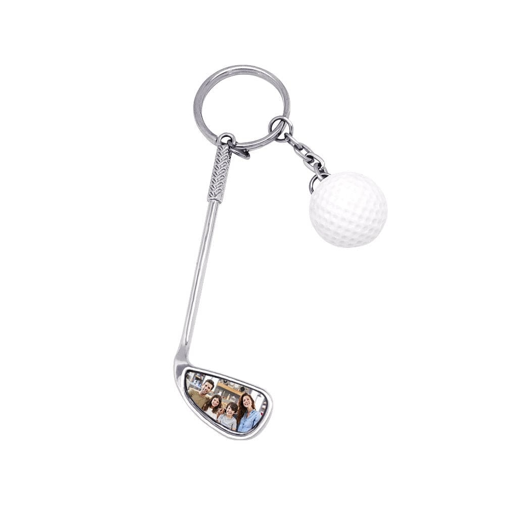Golf Keychain Personalized Photo Keychain Gift for Golf Lover