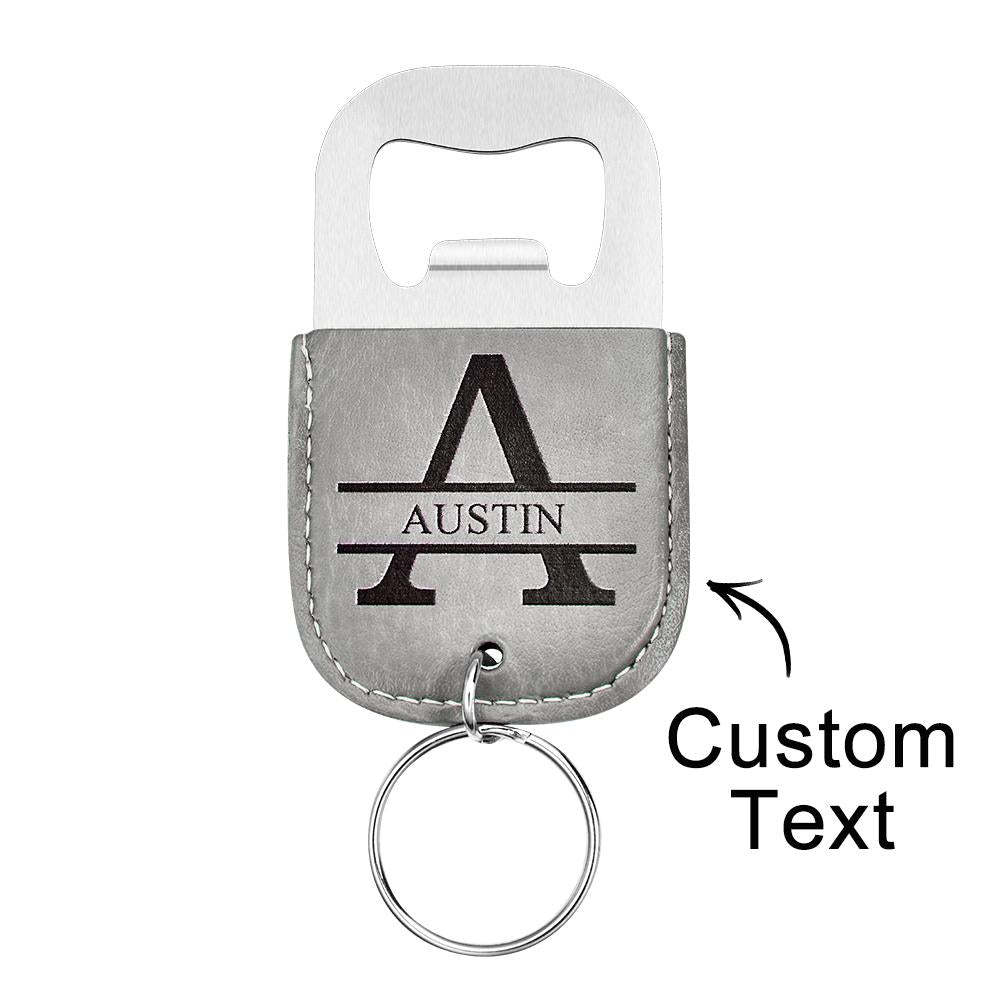 Custom Engraved Keychain Bottle Opener Simple Gifts