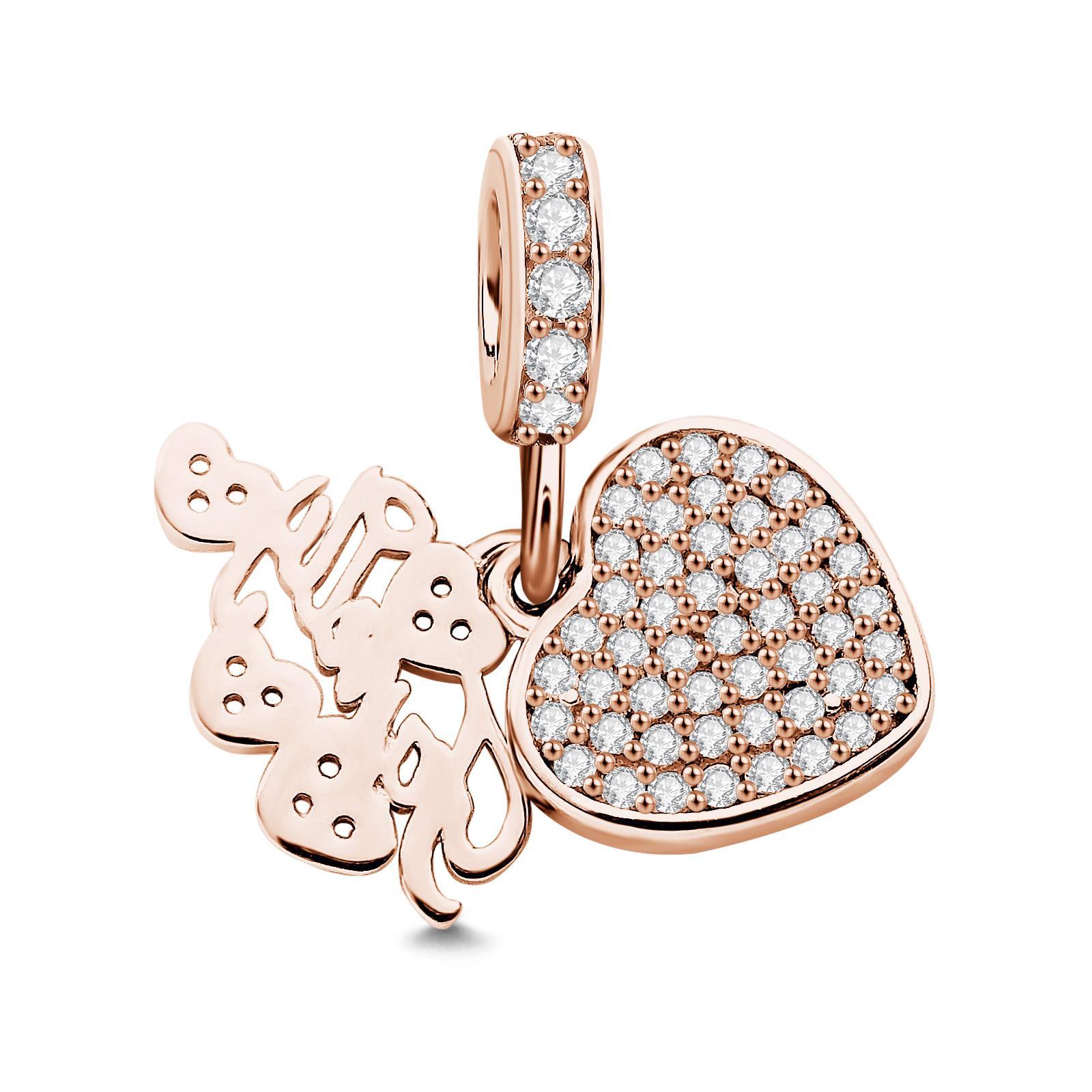 Custom Photo Charm Delicate Heart Creative Gifts for Family