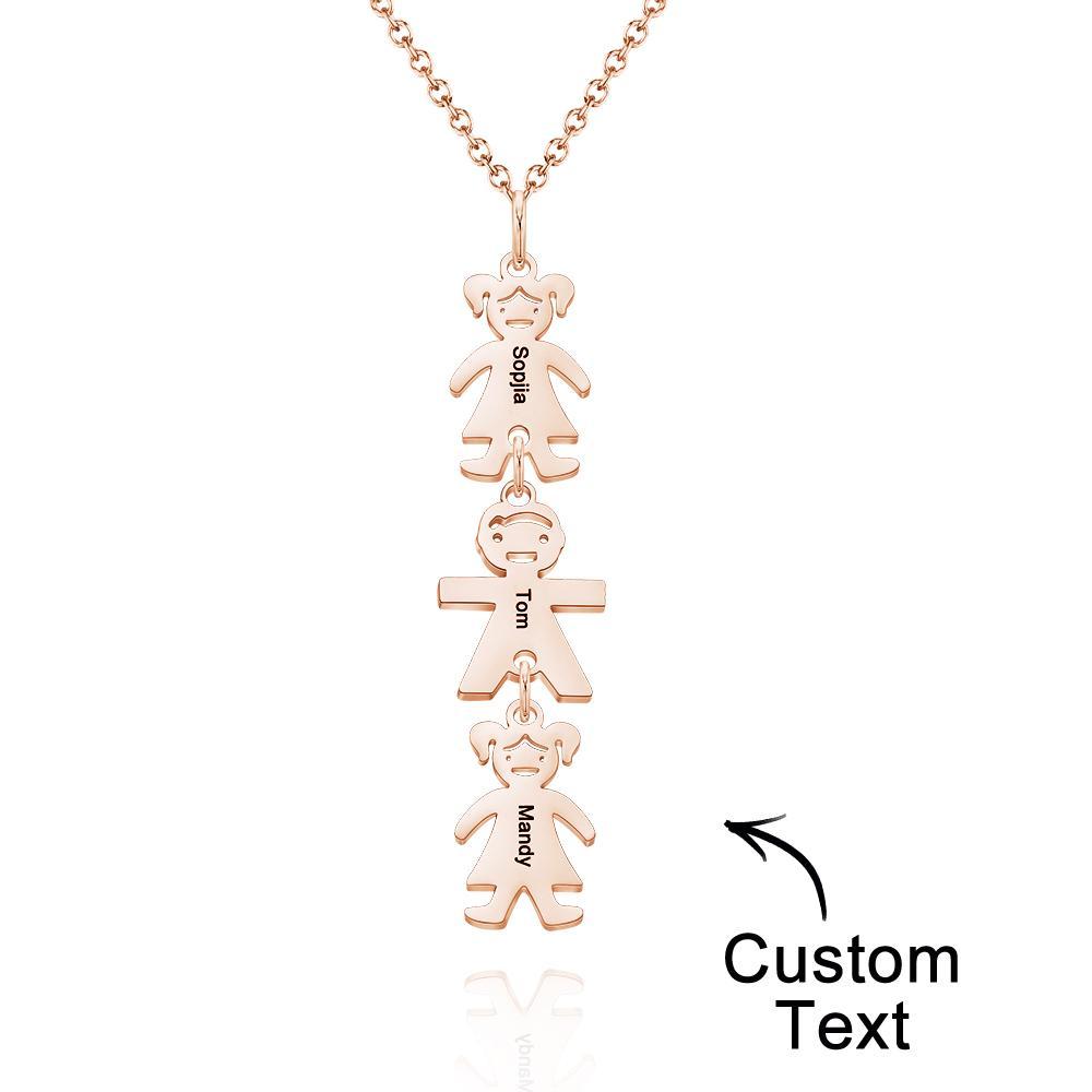 Custom Name Engraved Necklace Child Creative Gifts