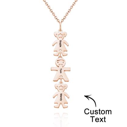 Custom Name Engraved Necklace Child Creative Gifts