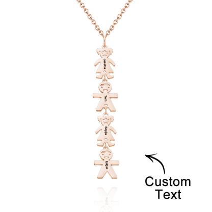 Custom Name Engraved Necklace Child Creative Gifts