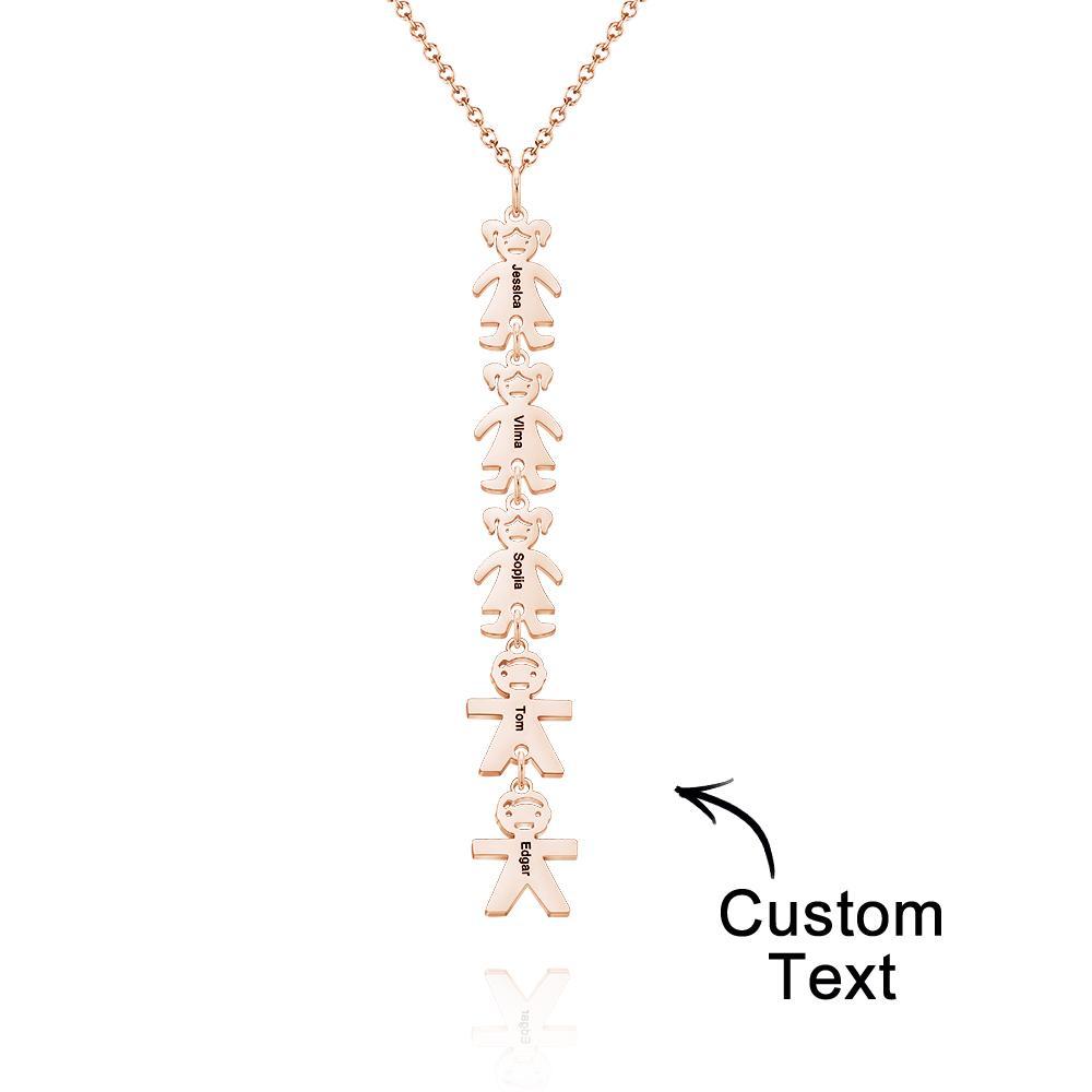 Custom Name Engraved Necklace Child Creative Gifts