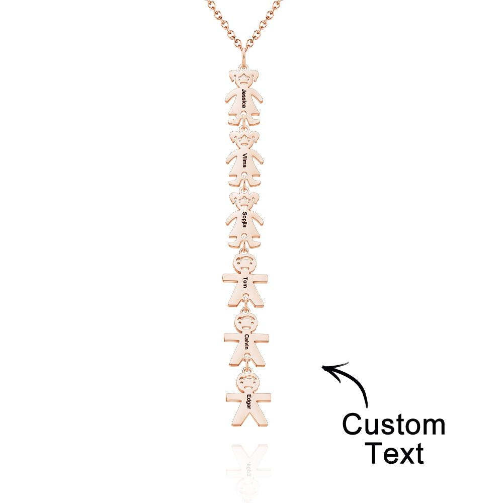 Custom Name Engraved Necklace Child Creative Gifts