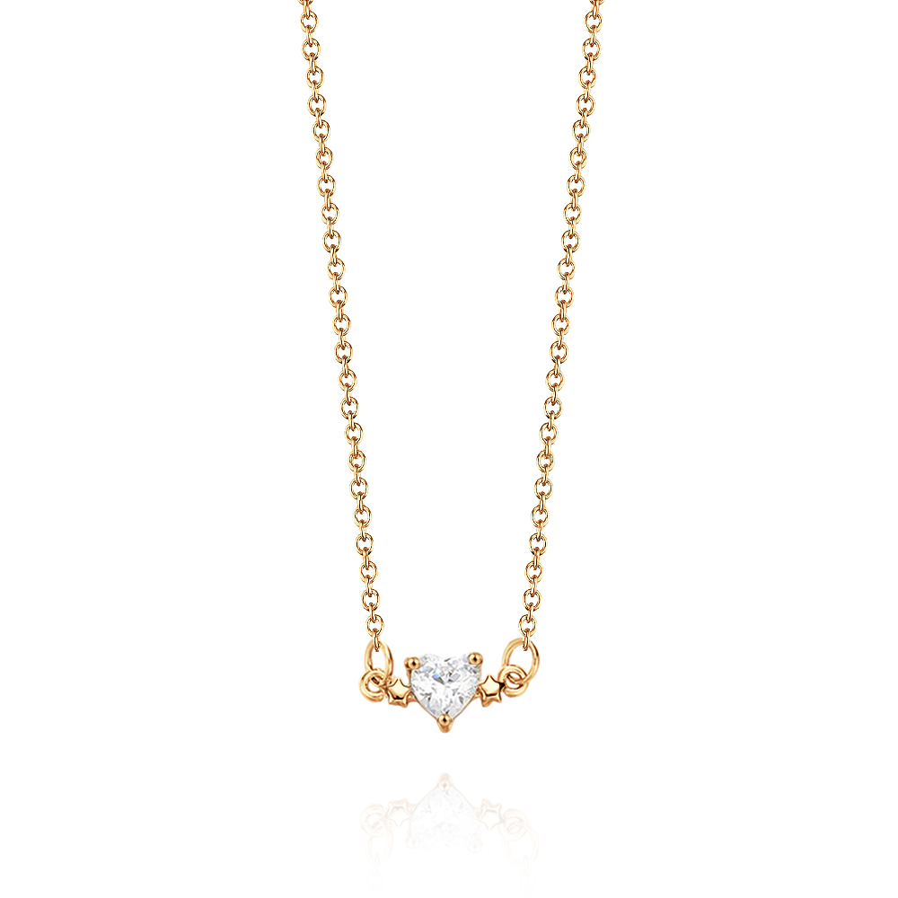 Personalized Heart-Shaped Birthstone Necklace Anniversary Birthday Gift for Her