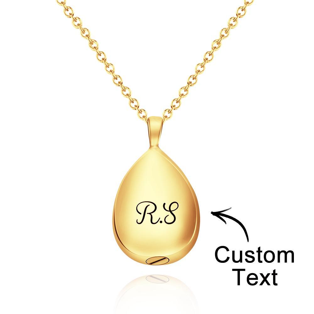 Custom Engraved Necklace Urn Pendant Commemorate Gifts