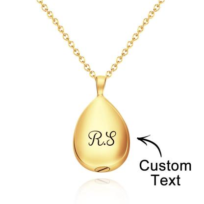 Custom Engraved Necklace Urn Pendant Commemorate Gifts