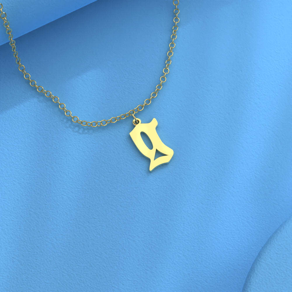 Custom Initial Necklace Personalized Letter Necklace Gift