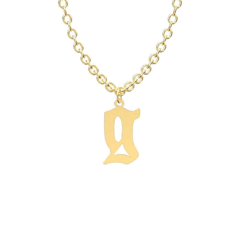 Custom Initial Necklace Personalized Letter Necklace Gift
