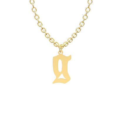 Custom Initial Necklace Personalized Letter Necklace Gift