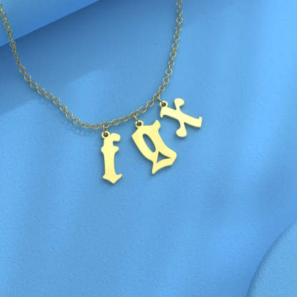 Custom Initial Necklace Personalized Letter Necklace Gift