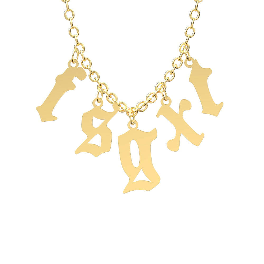 Custom Initial Necklace Personalized Letter Necklace Gift