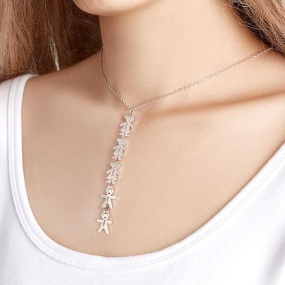 Custom Name Engraved Necklace Child Creative Gifts