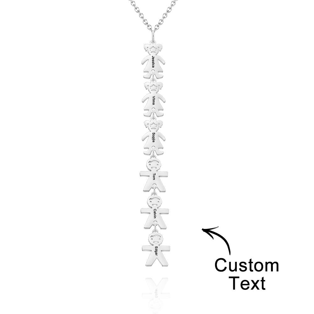 Custom Name Engraved Necklace Child Creative Gifts
