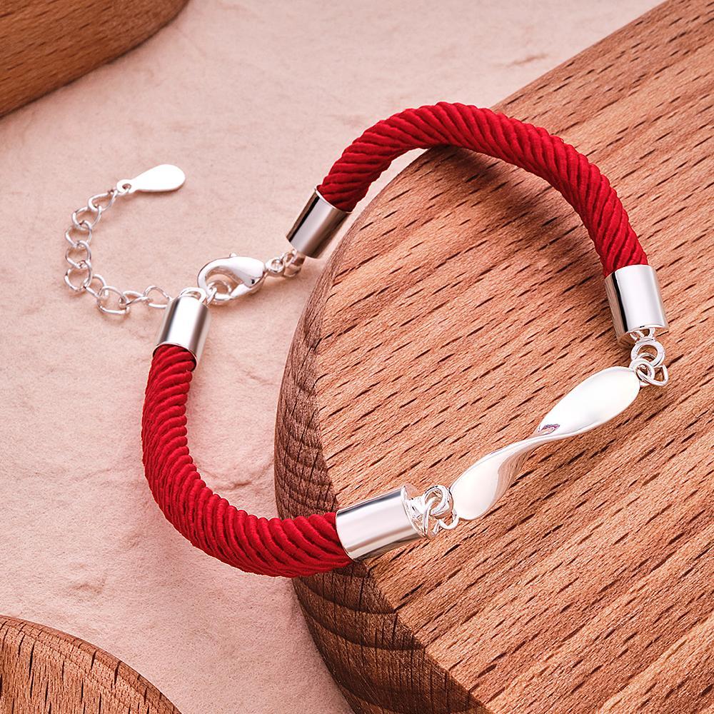 Personalized Engraved Rope Bracelet Set Exquisite Bracelet For Couples