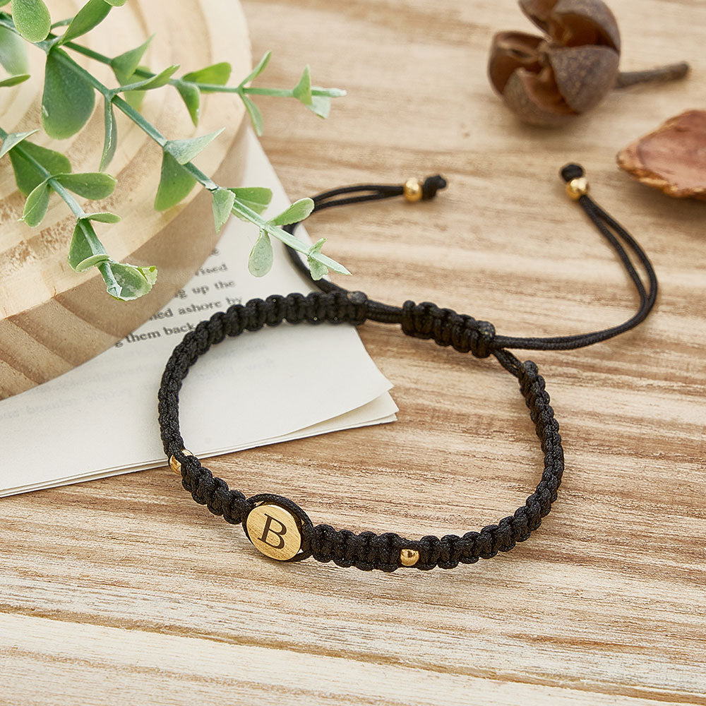 Personalized Couple Bracelets Matching Bracelets for Couples Engraving Braided Rope Wrist Couples Bracelets Gift for Lover