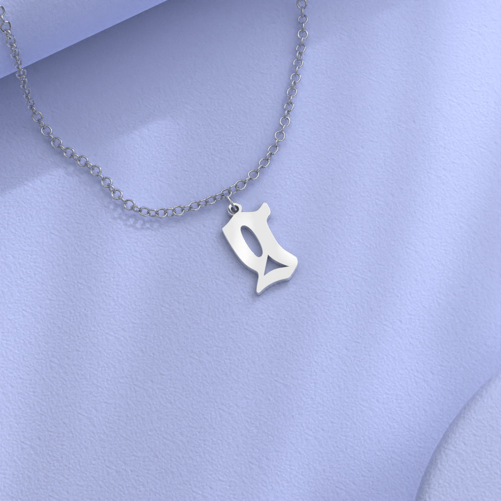 Custom Initial Necklace Personalized Letter Necklace Gift