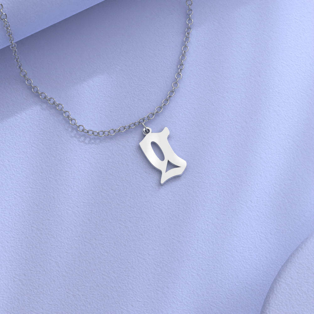 Custom Initial Necklace Personalized Letter Necklace Gift