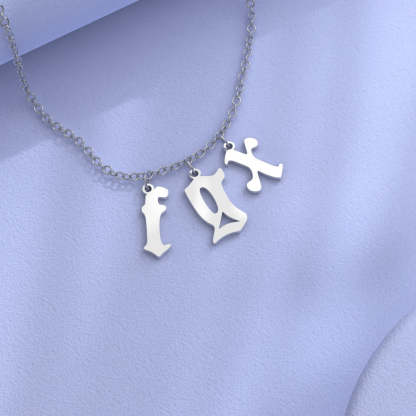 Custom Initial Necklace Personalized Letter Necklace Gift