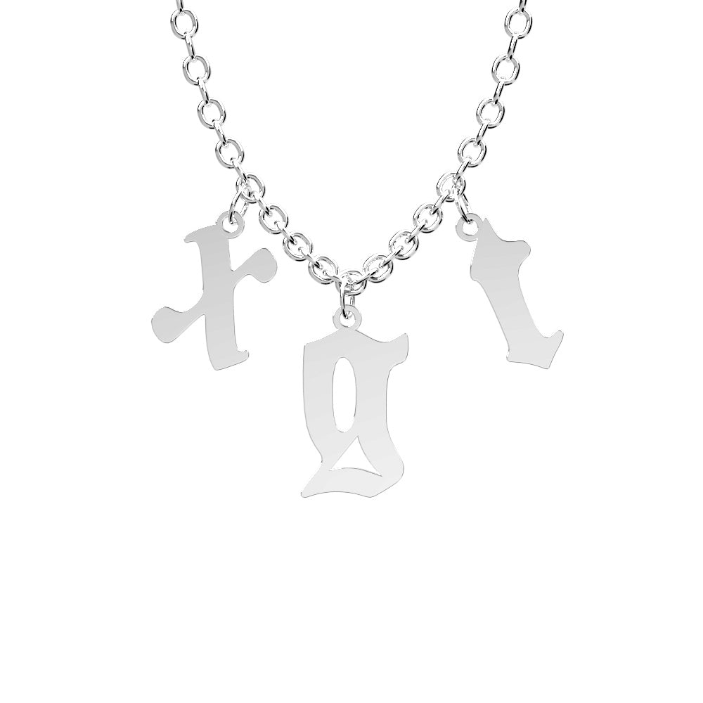 Custom Initial Necklace Personalized Letter Necklace Gift