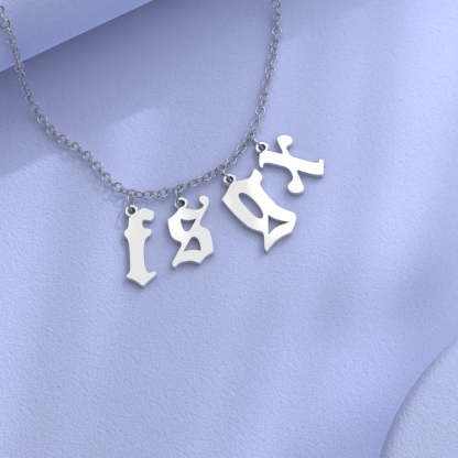 Custom Initial Necklace Personalized Letter Necklace Gift