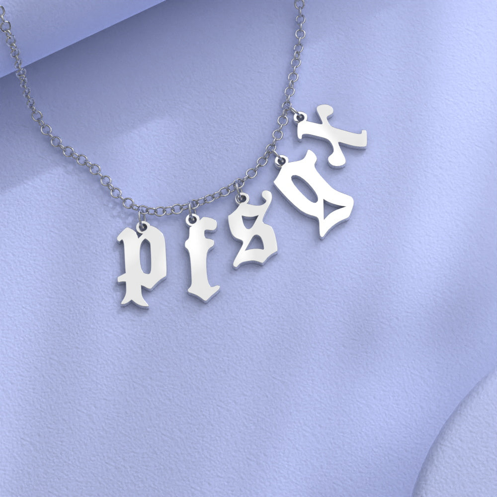 Custom Initial Necklace Personalized Letter Necklace Gift