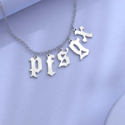 Custom Initial Necklace Personalized Letter Necklace Gift