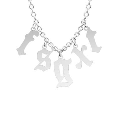 Custom Initial Necklace Personalized Letter Necklace Gift