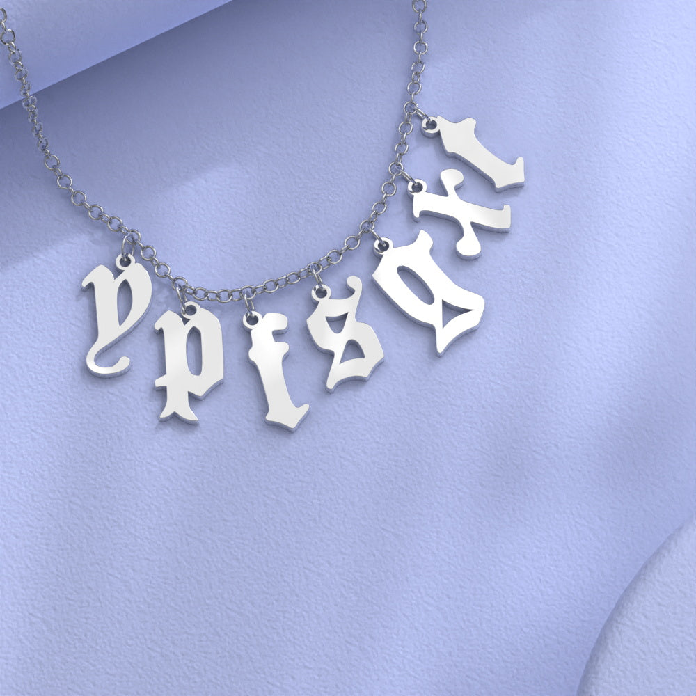 Custom Initial Necklace Personalized Letter Necklace Gift