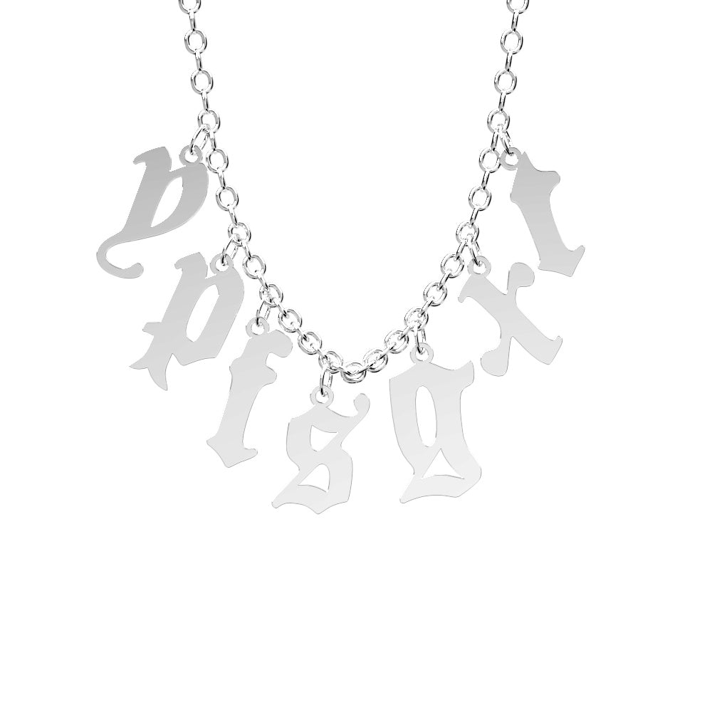 Custom Initial Necklace Personalized Letter Necklace Gift