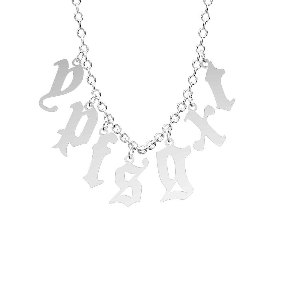 Custom Initial Necklace Personalized Letter Necklace Gift