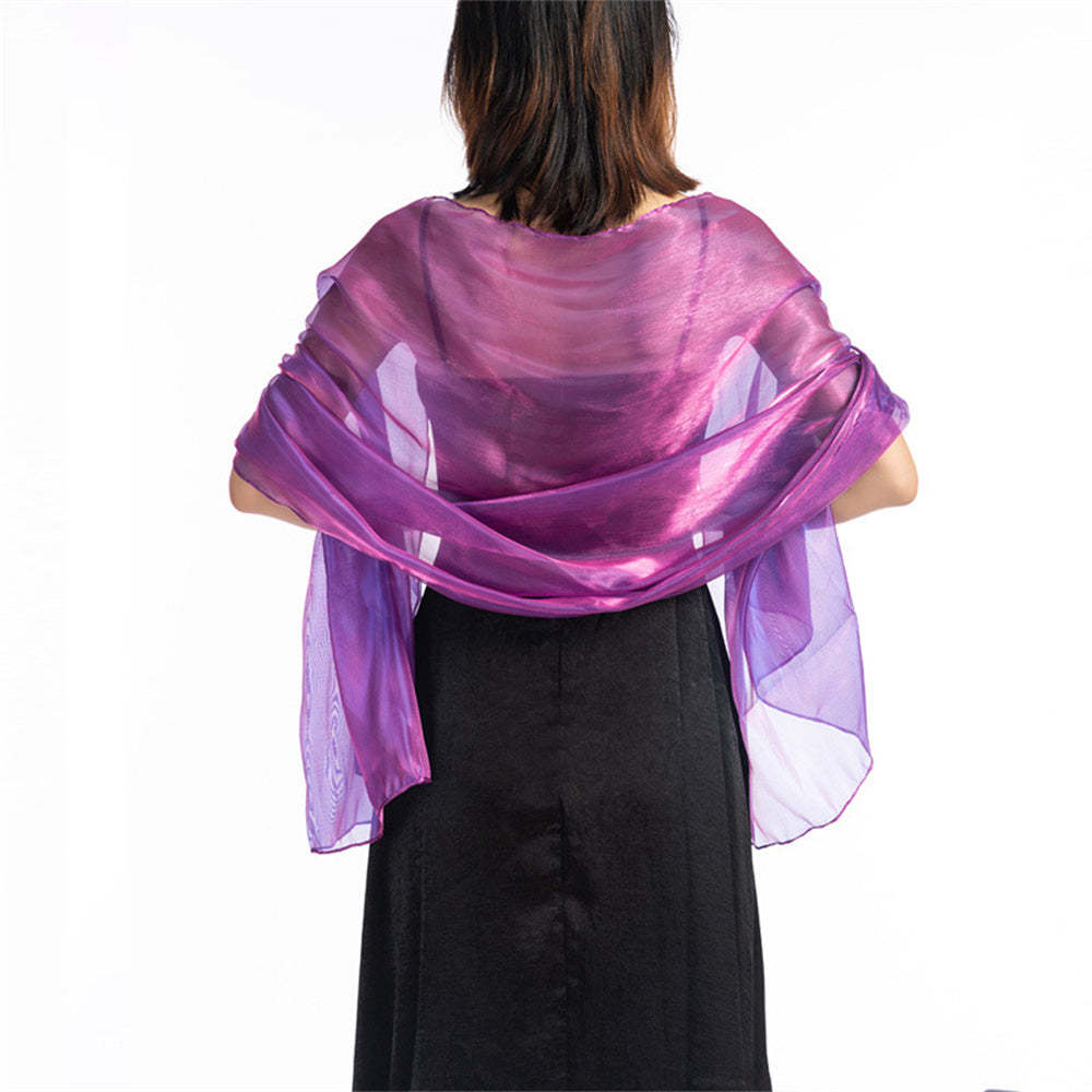 Central Chic Bridesmaid Iridescent Wrap Shawl Pashmina For Weddings Parties Brides Bridal Wear