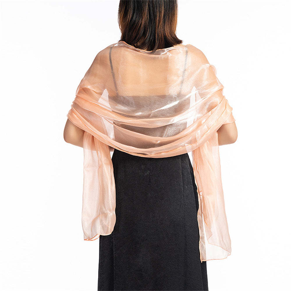 Central Chic Bridesmaid Iridescent Wrap Shawl Pashmina For Weddings Parties Brides Bridal Wear