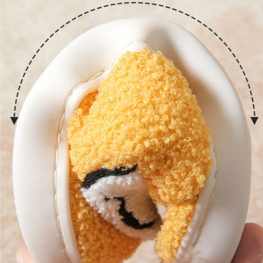 Smiley Face Cotton Slippers Fuzzy Fluffy Slippers Warm Cozy House Slippers For Women And Men