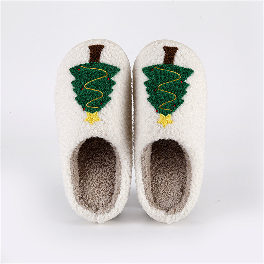 Christmas Slippers Christmas Tree Shoes Home Cotton Slippers