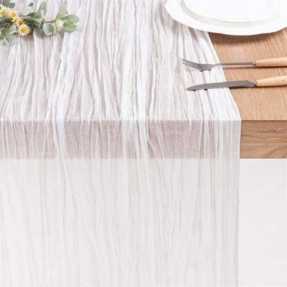 Wedding Gauze Table Runner Rustic Wedding Cheesecloth Runner Cotton Runner for Table Wedding Arch Ideas Bridal Shower Modern