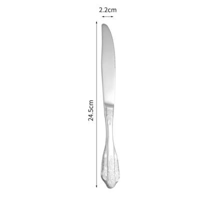 Wedding Stainless Steel Knives and Forks Vintage Embossed Cutlery Gift for Wedding