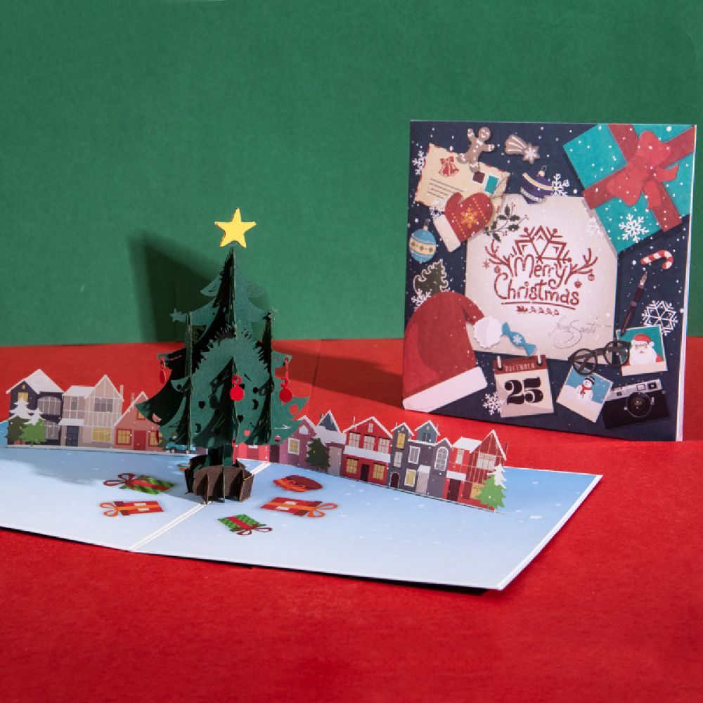 Christmas 3D Pop Up Card Christmas Capital Pop Up Greeting Card