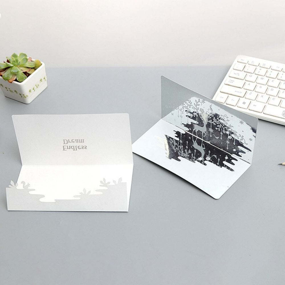 3D Creative Valentine's Day Wedding Pop Up Card Mirror Inverted Image Pop Up Greeting Card